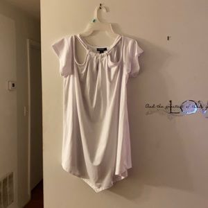 Ladies off the shoulder white top
